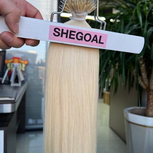 #1001 Color Nano Hair Extension Double Drawn Raw Human Hair