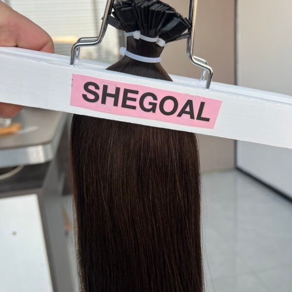 #1B Color Flat Tip Hair Extensions - 100% Raw Virgin Human Hair