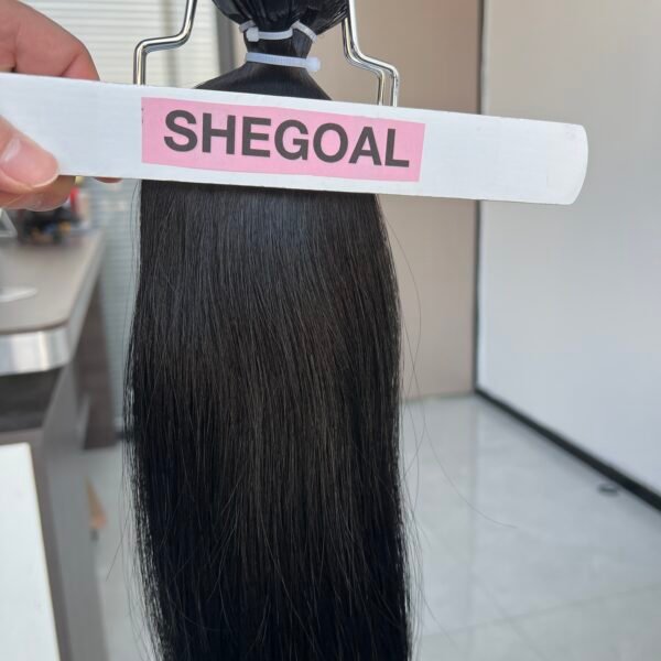 #1 Color Flat Tip Hair Extensions - 100% Raw Virgin Human Hair