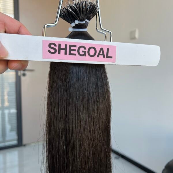 Natural Color Nano Hair Extension Double Drawn Raw Human Hair
