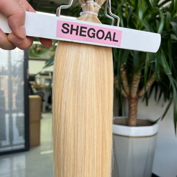 P#18/#1001 Color Nano Hair Extension Double Drawn Raw Human Hair