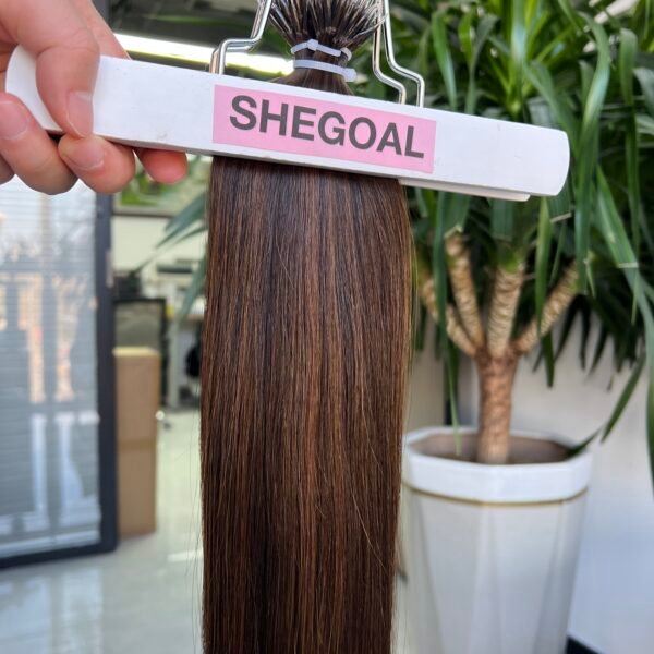 #P1B/#2 Color Nano Hair Extension Double Drawn Raw Human Hair