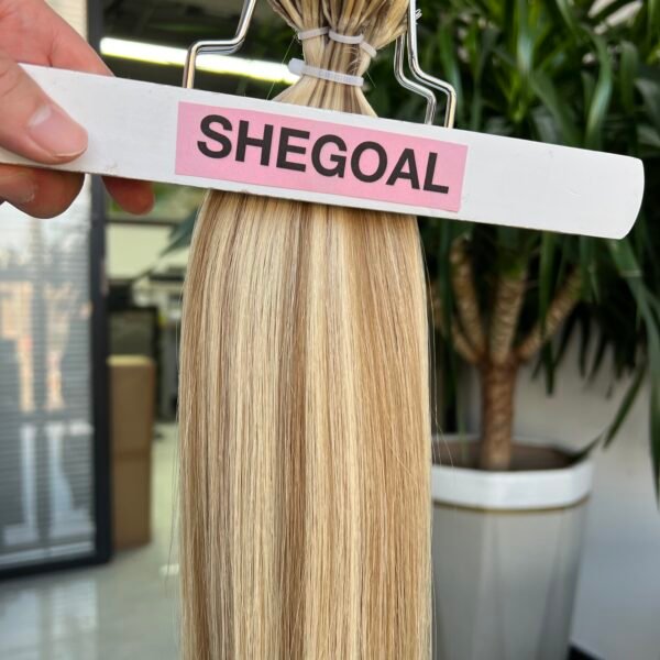 P#9/#613 Color Nano Hair Extension Double Drawn Raw Human Hair