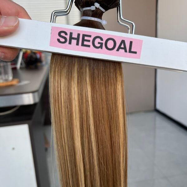 P#9/#613 Color Flat Tip Hair Extensions - 100% Raw Virgin Human Hair