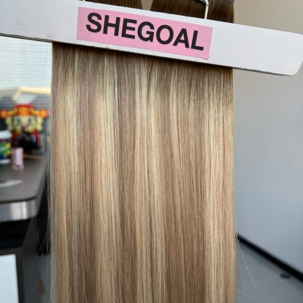 #TSK Color  Genius Weft Premium Hair Extensions - 100% Virgin Raw Human Hair Weft